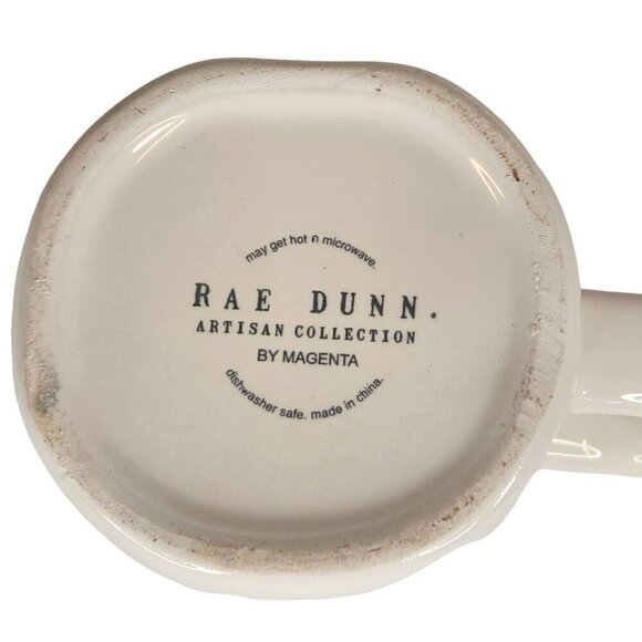 Rae Dunn Artisan Collection Magenta His Mug White Ceramic Coffee Cup - Picture 5 of 8